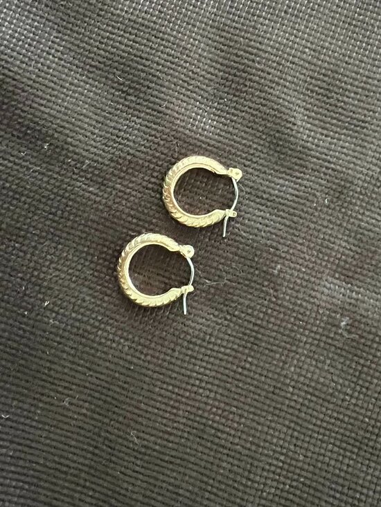 Jewelry - Twisted Gold Hoop Women Earrings Plated Chunky Hollow Hypoallergenic Gift